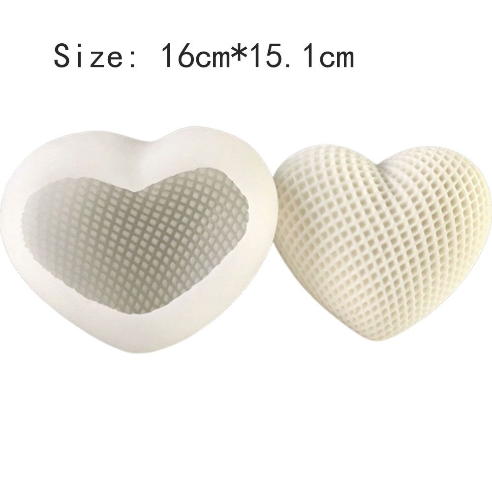 CONOPERY Khuôn silicon làm bánh socola tạo hình trái tim dễ thương DIY