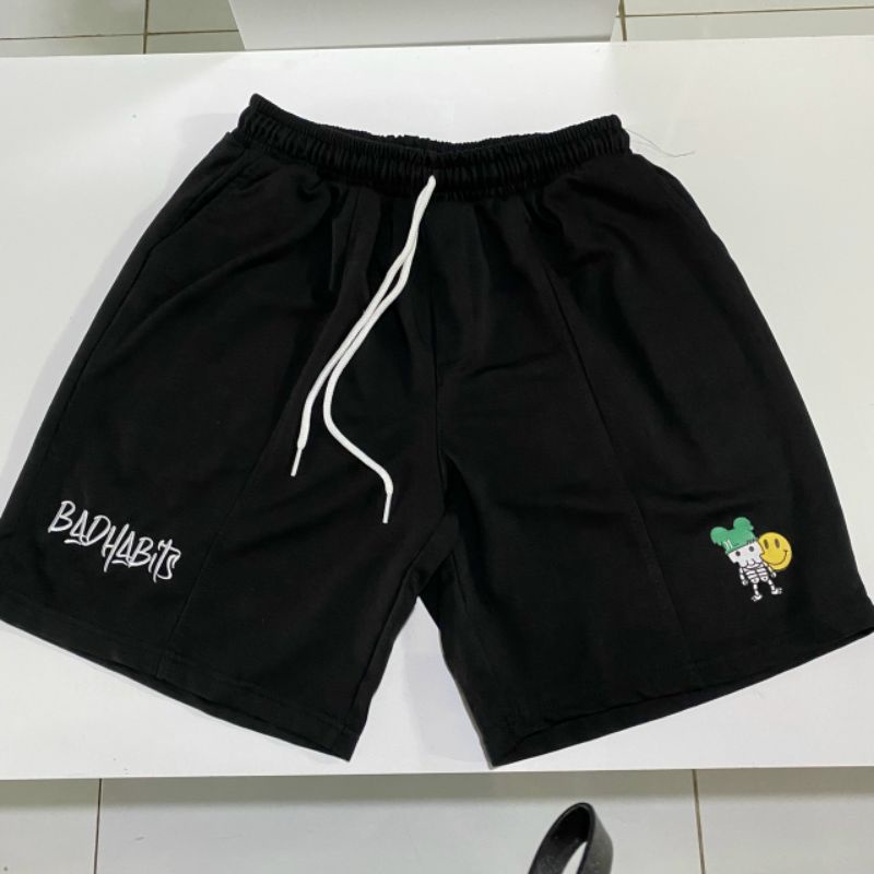 XPstore Quần Short Thêu Mặt Cười Nam/Nữ form unisex (Ảnh thật)