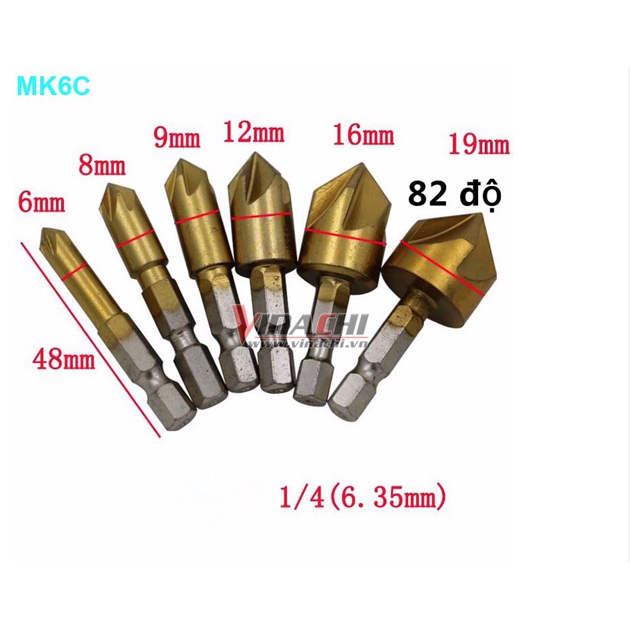 Bộ 6 mũi doa đầu vít