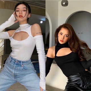 Áo kiểu thun borip cutout body siêu đẹp ⛔Kèm hình thật mẫu shop chụp⛔️