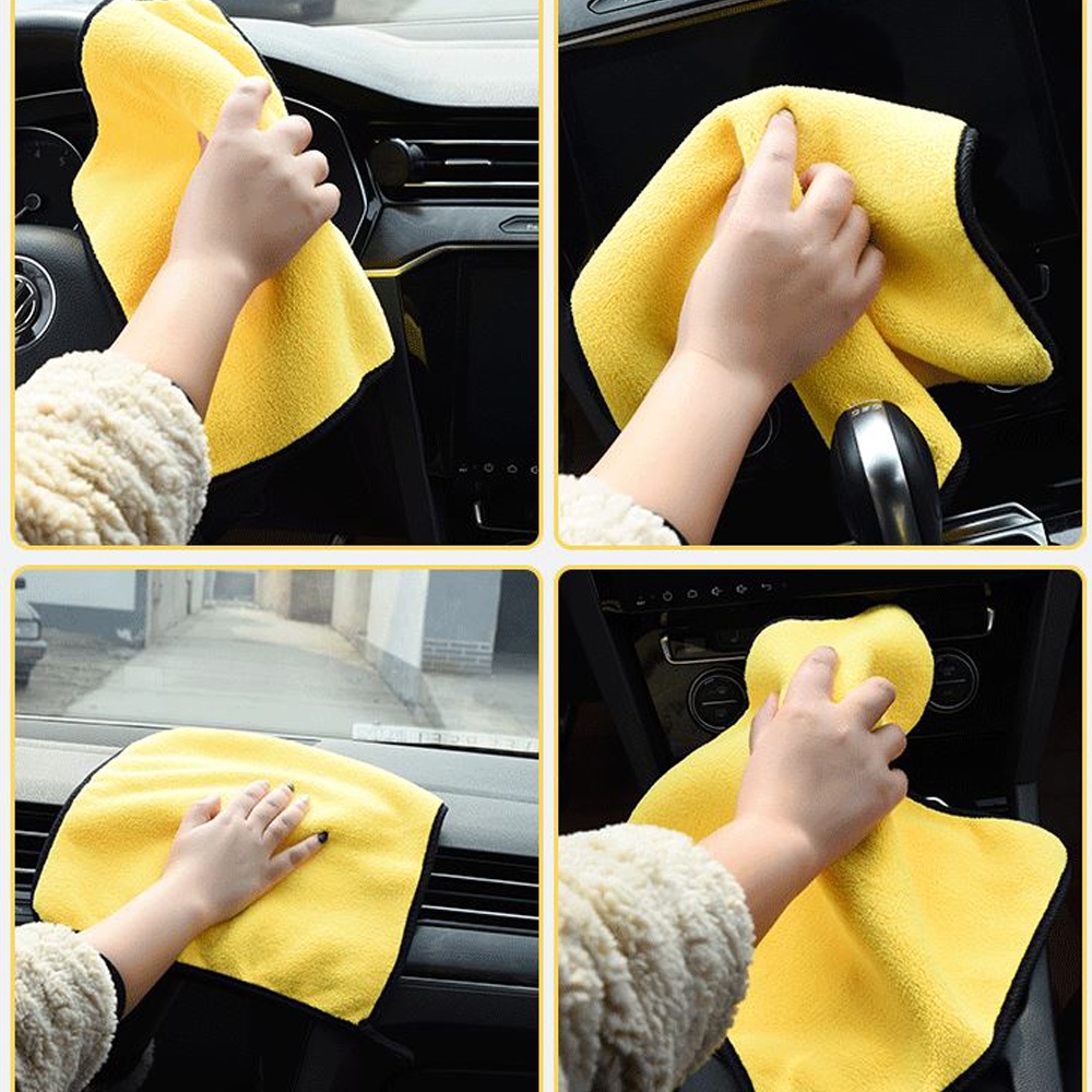 Combo Chổi Lau Xe Ô Tô Và Khăn Lau Loại Siêu To 60*30CM Sợi Siêu Thấm Microfiber Chuyên Dùng Cho Xe Ô Tô Xe Tải Xe Khách
