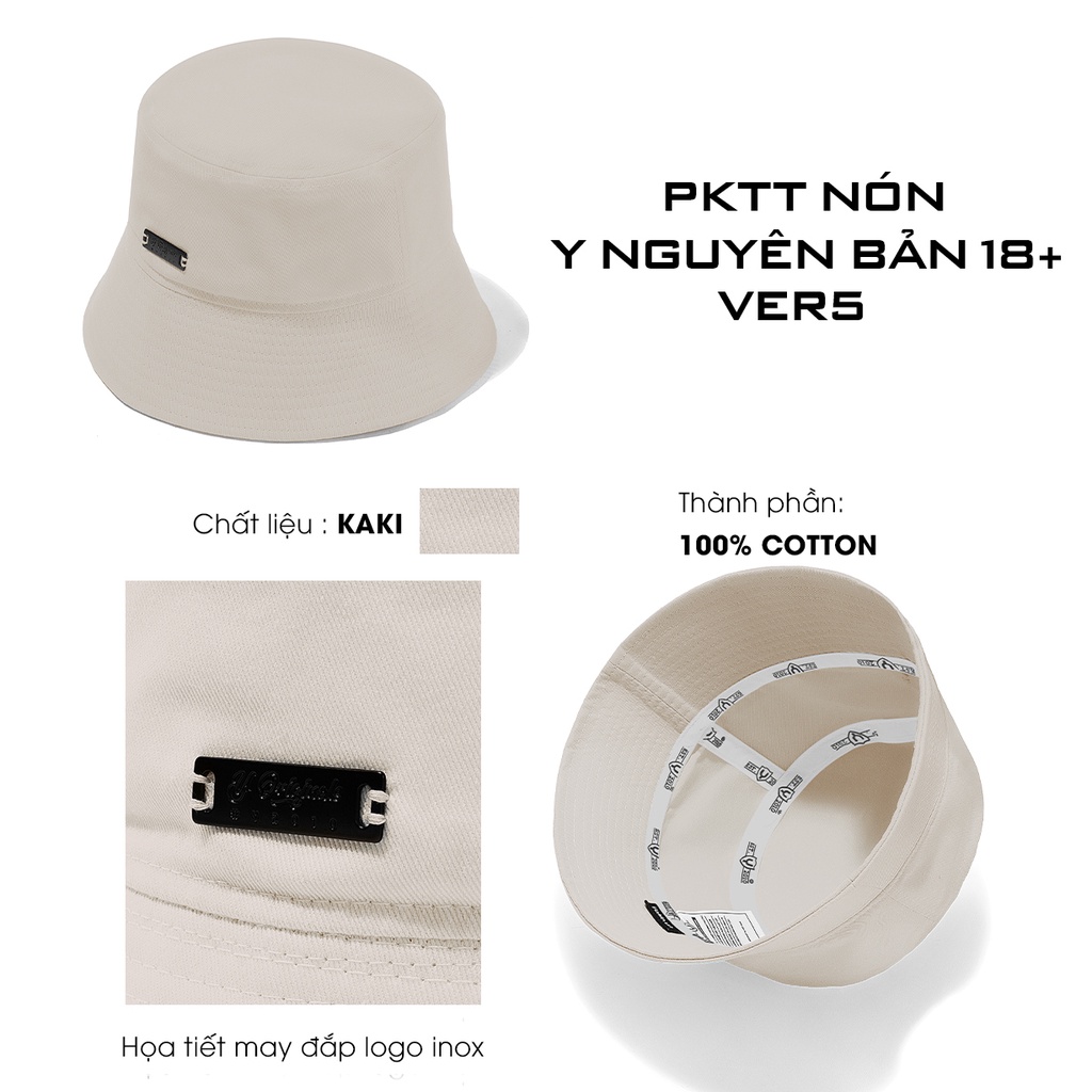 Mũ Bucket Trơn Vành Cụp Chính Hãng Thương Hiệu Y2010 Ver5 20840|YaMe|