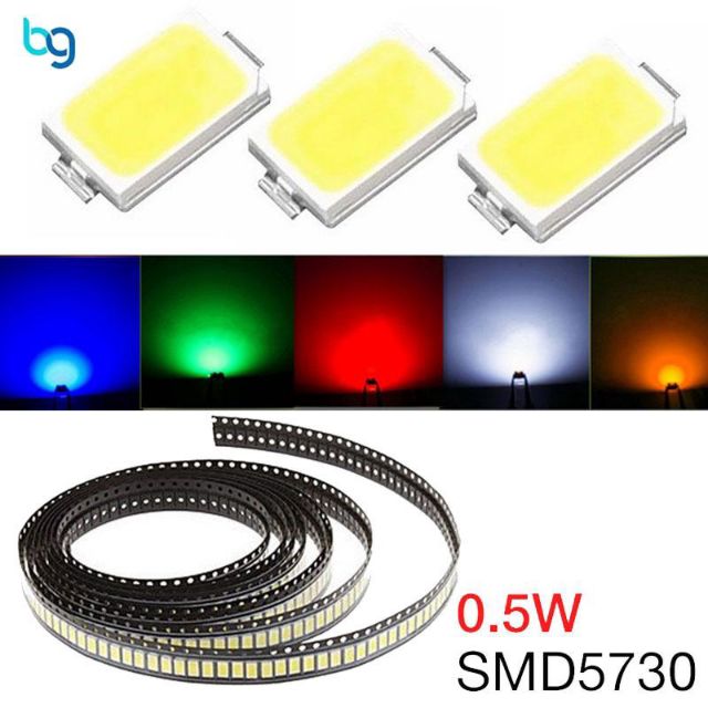 Combo 50 chíp led SMD 5730 siêu sáng