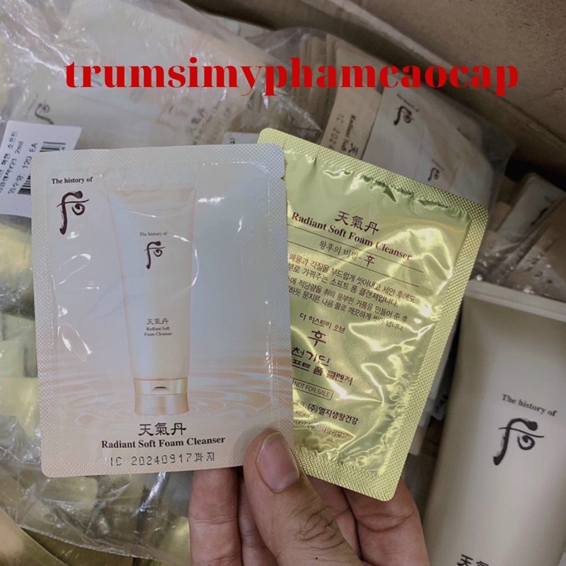 Sữa Rửa Mặt Tái Sinh Whoo Radiant Cleansing Foam date 2025