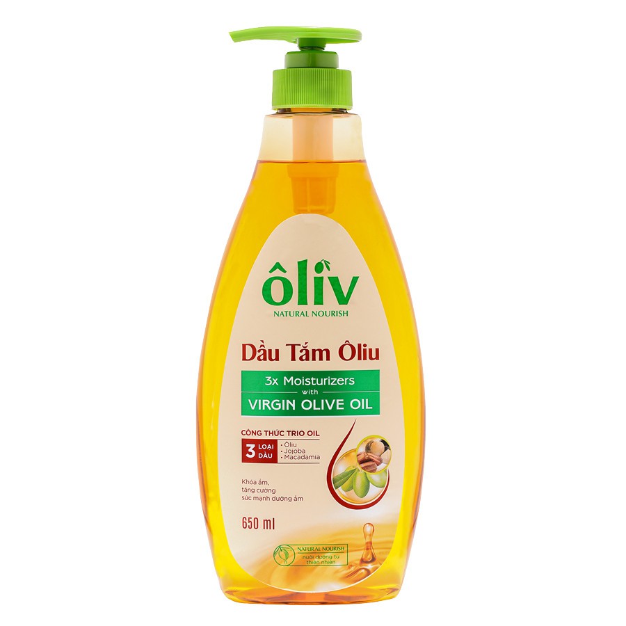 Dầu Tắm Ôliv Natural Nourish Virgin Olive Oil 650ml