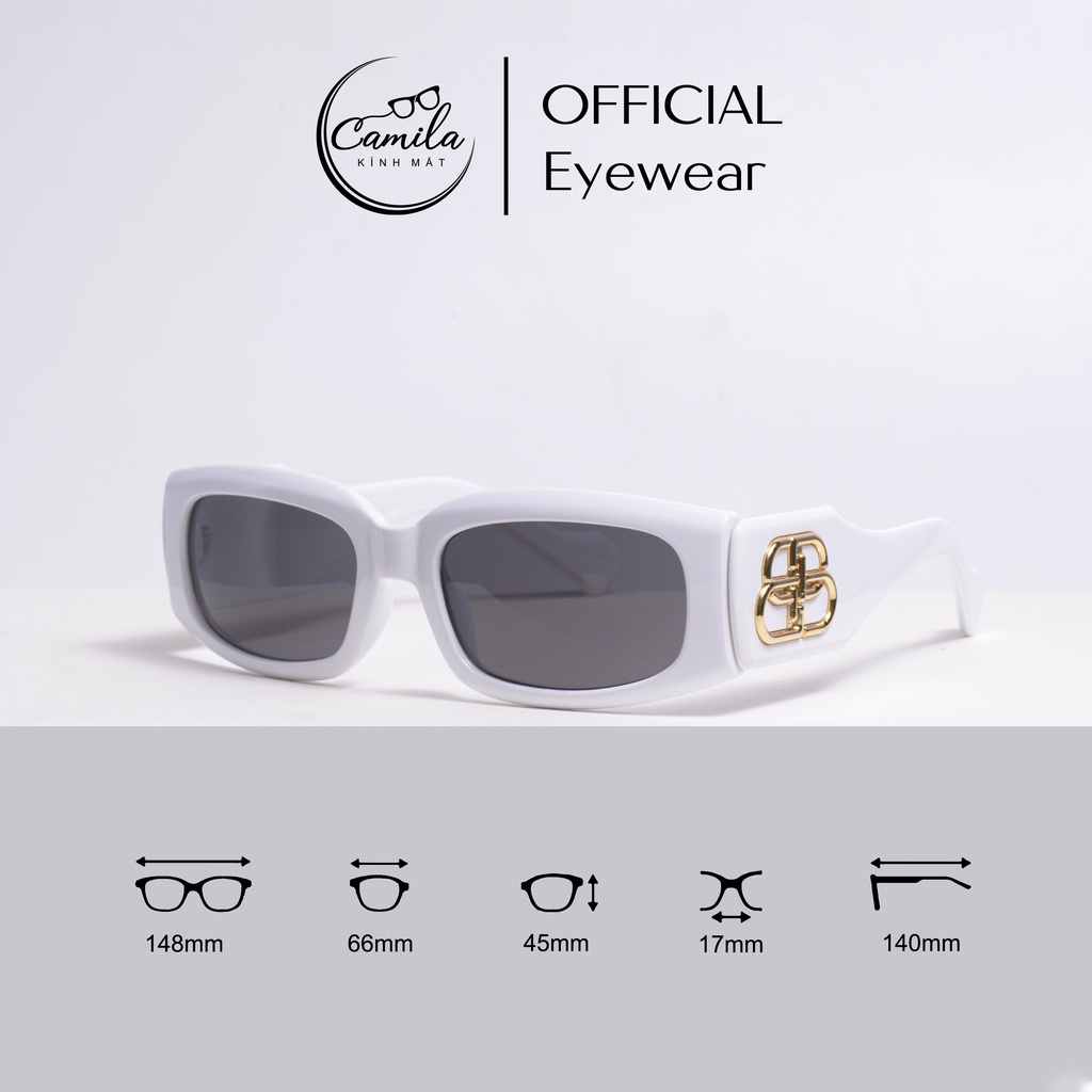 Kính mát nữ CAMILA mắt vuông nhỏ cá tính T98059 - Kính mát nữ