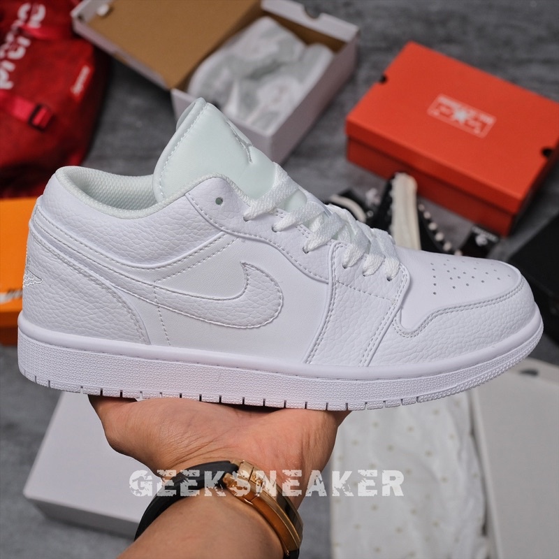[GeekSneaker] Giày Sneaker Jordan 1 Low All White