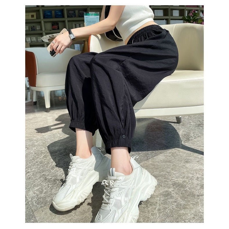 Quần Thể Thao Màu Trơn Lưng Cao JL-YDK-20