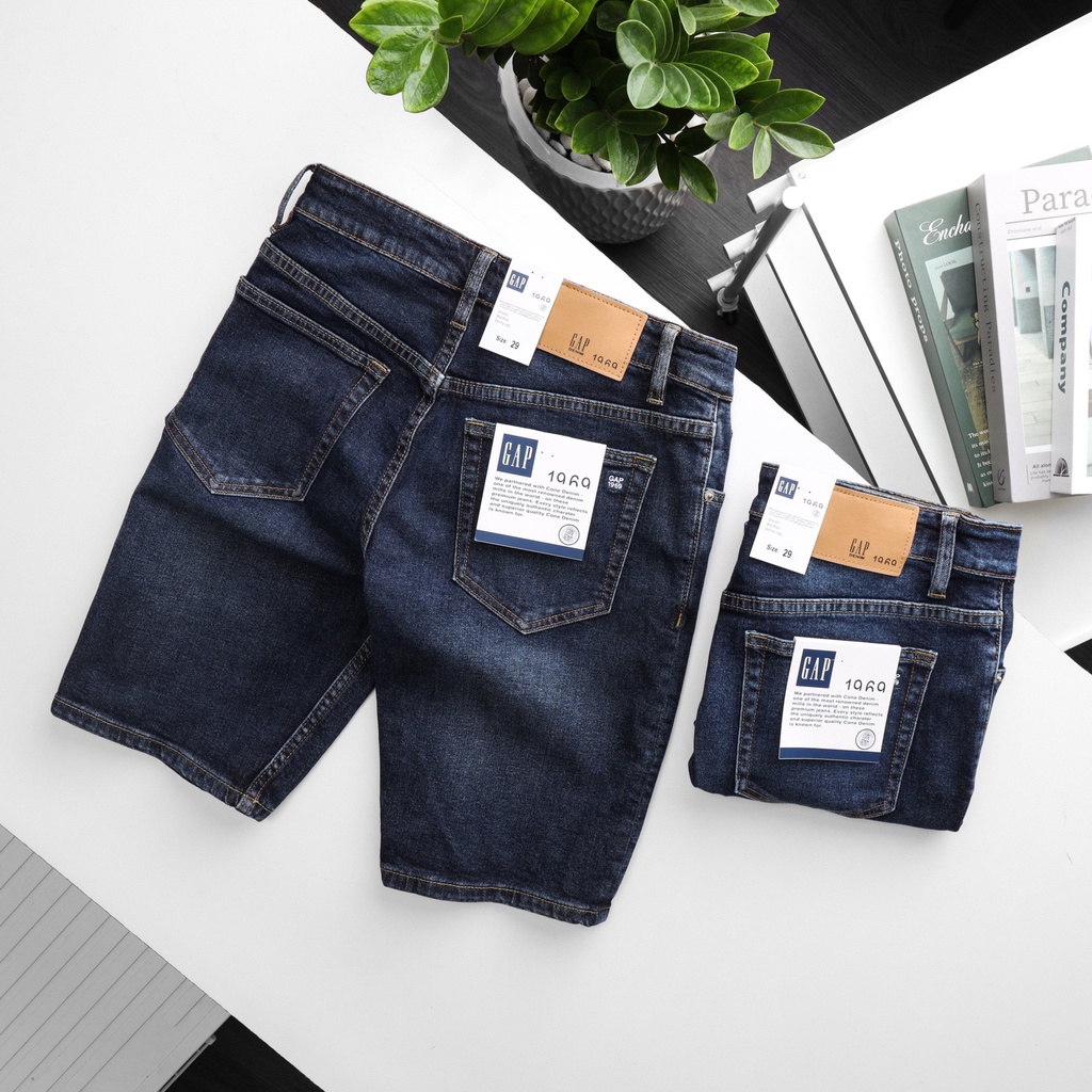 Quần short jean, quần lửng jean nam form đứng, phong cách basic dễ phối đồ 10290