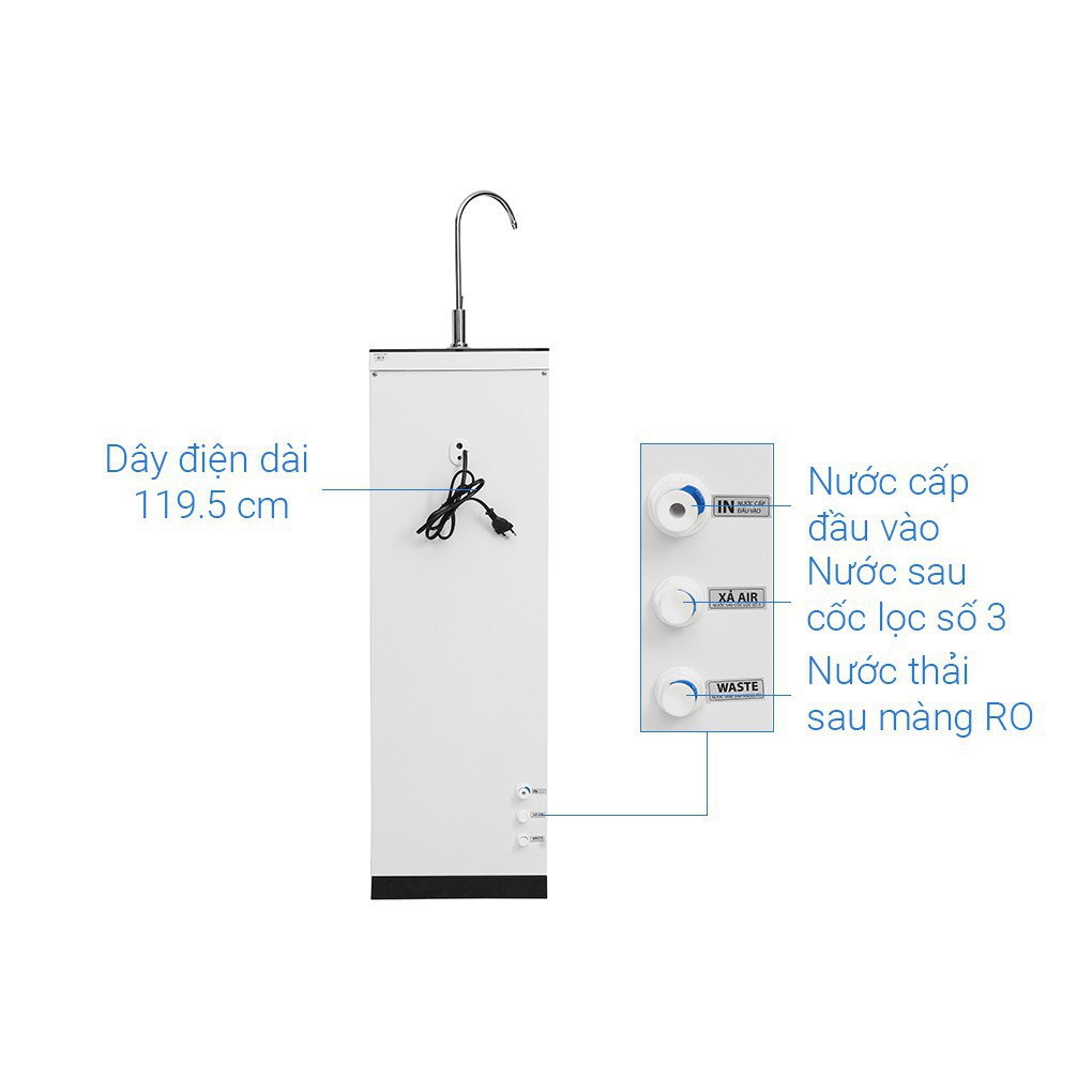 [GIAN HÀNG UY TÍN] [HÀNG CHÍNH HÃNG] Máy lọc nước RO Karofi Optimus Pro O-i439