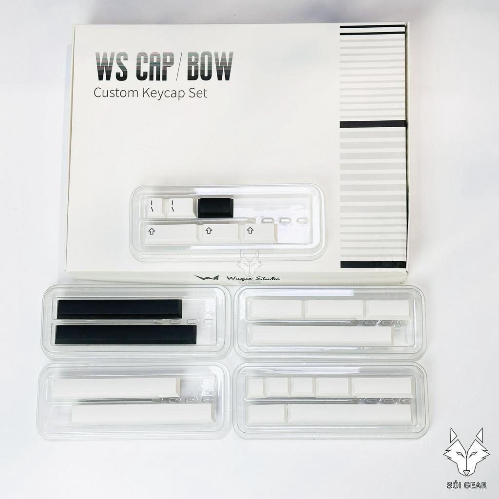 [In stock] Keycap WS Black On White | Wuque Studio | PBT Doubleshot | Hàng Chính Hãng