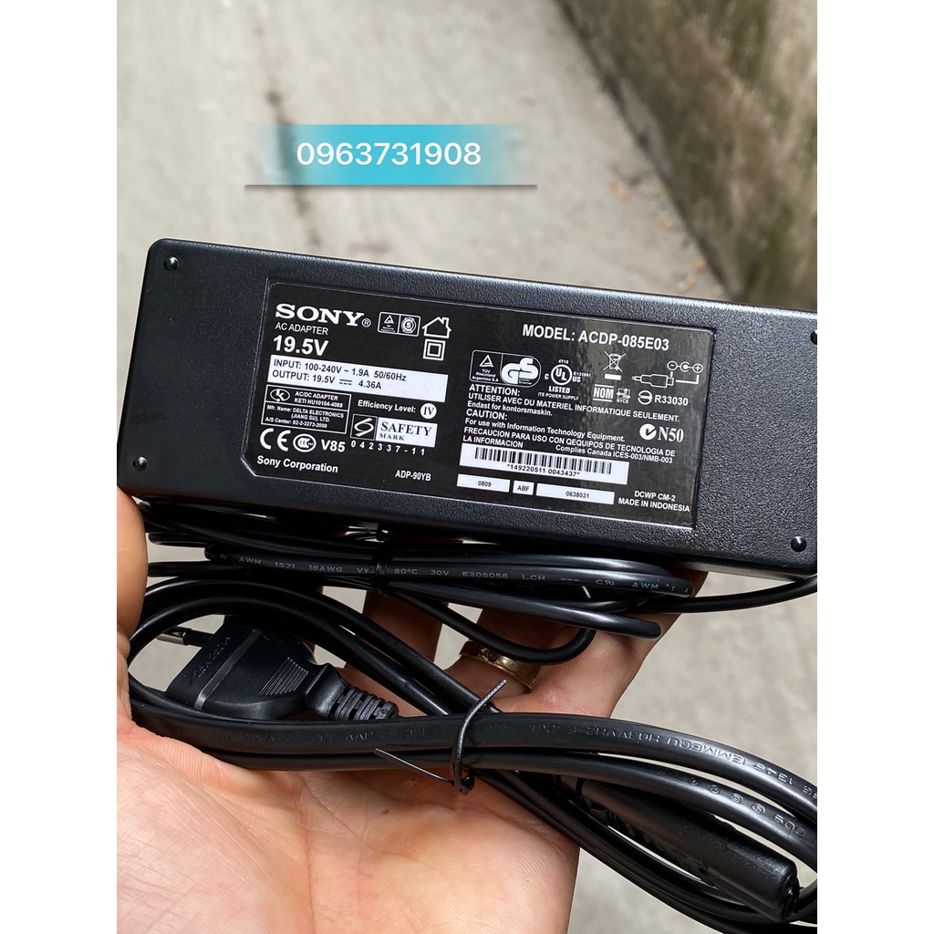 Bộ nguồn tivi Sony 19.5V 4.36A chính hãng Sony