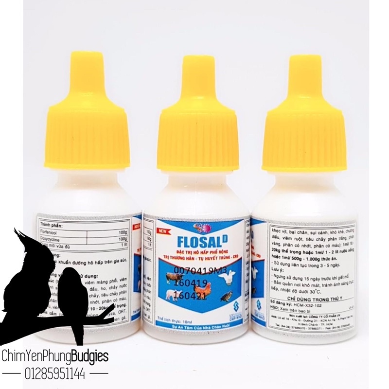 1 chai Flosal_D cho Chim Cảnh, Gia Cầm.