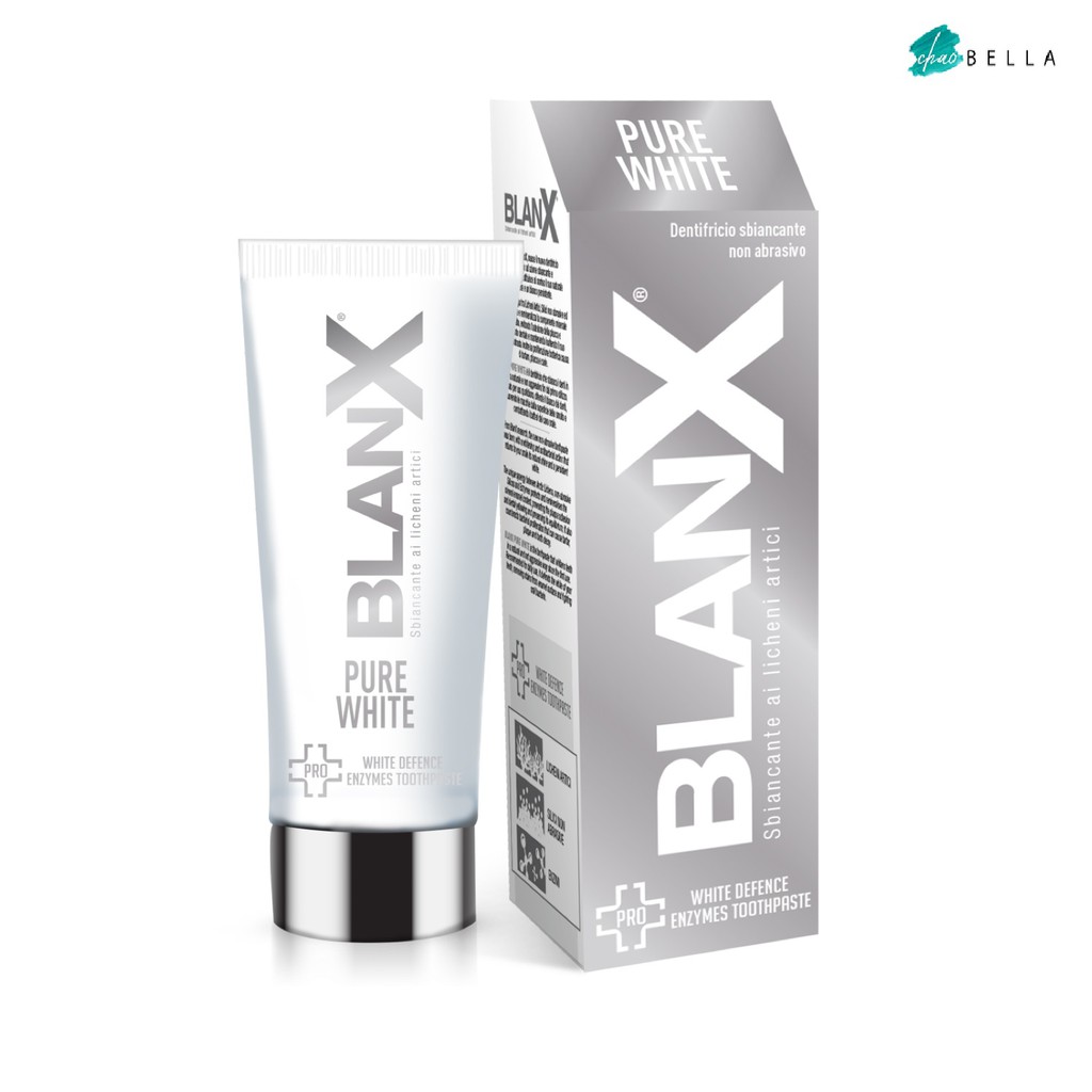 Kem Đánh Răng Cho Răng Trắng Bền Vững BlanX Pro Pure White tube 75ml - @chaobella