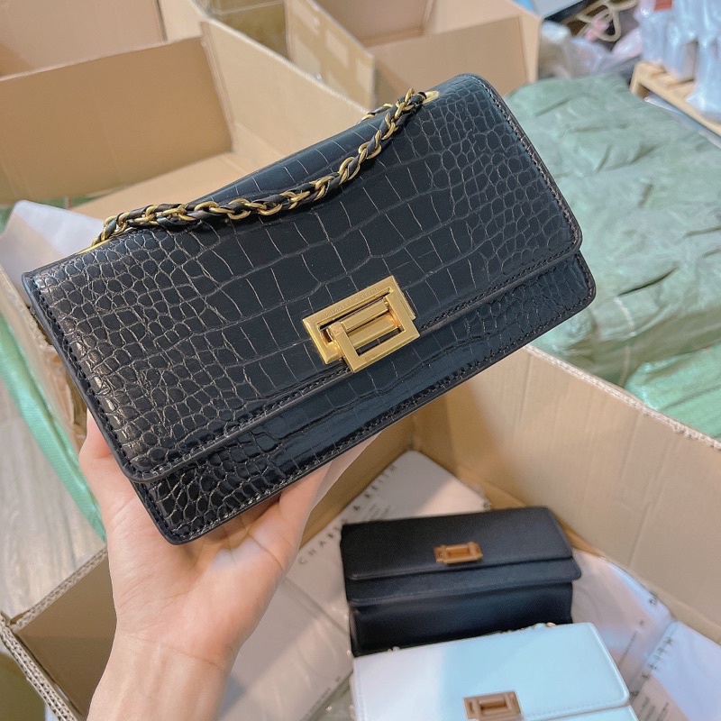 Túi xách nắp gập công sở ảnh thật + video