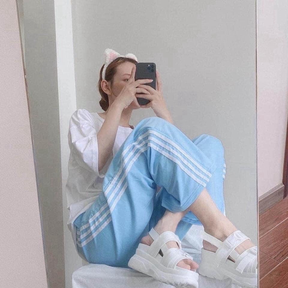 Quần suông ống rộng 3 sọc line thể thao năng động - quần thể thao viền sọc quần cá tính | BigBuy360 - bigbuy360.vn