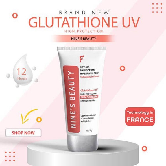 Kem Chống Nắng Sinh Học SPF 50+++ Dưỡng Ẩm Làm Trắng Mờ Nám Sáng Da Nines Beauty CHÍNH HÃNG | BigBuy360 - bigbuy360.vn