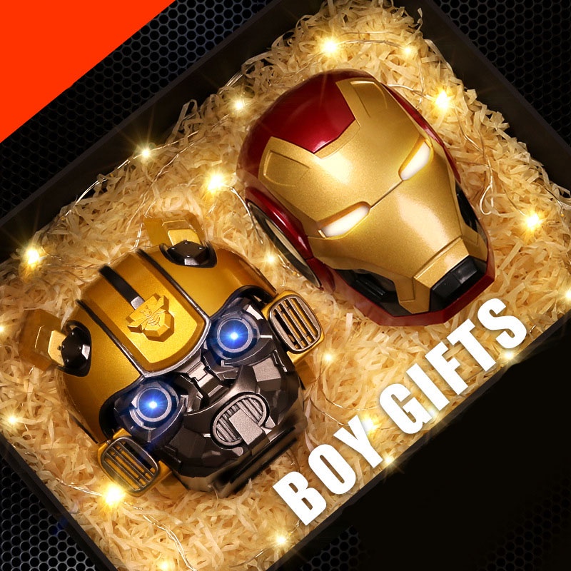 Loa Bluetooth Mô Hình Bumblebee , Optimus , Iron Man Cool Ngầu Không Dây Sạc USB