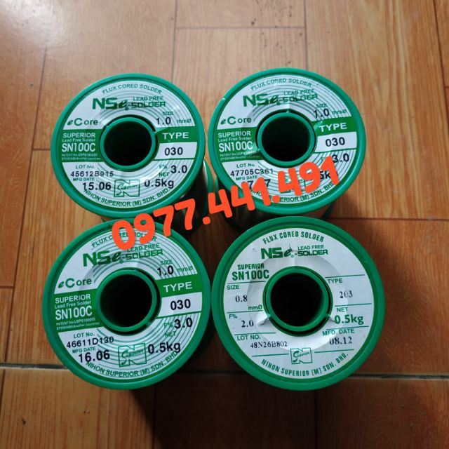 Thiếc hàn không chì Nhật Nihon super