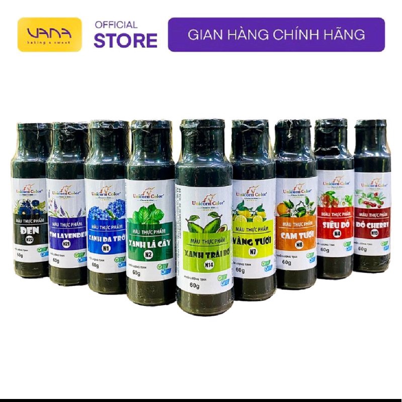Màu thực phẩm unicon 60ml