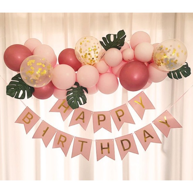 (SÉT Y HÌNH) Combo set bong bóng bay trang trí tiệc sinh nhật happy birthday cho bé trai, bé gái nhiều mẫu đủ đồ phụ kiệ