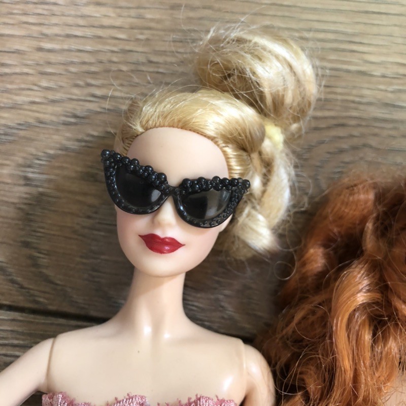 P2E- Mắt kính kính mát cho búp bê thời trang barbie bjd 1:6