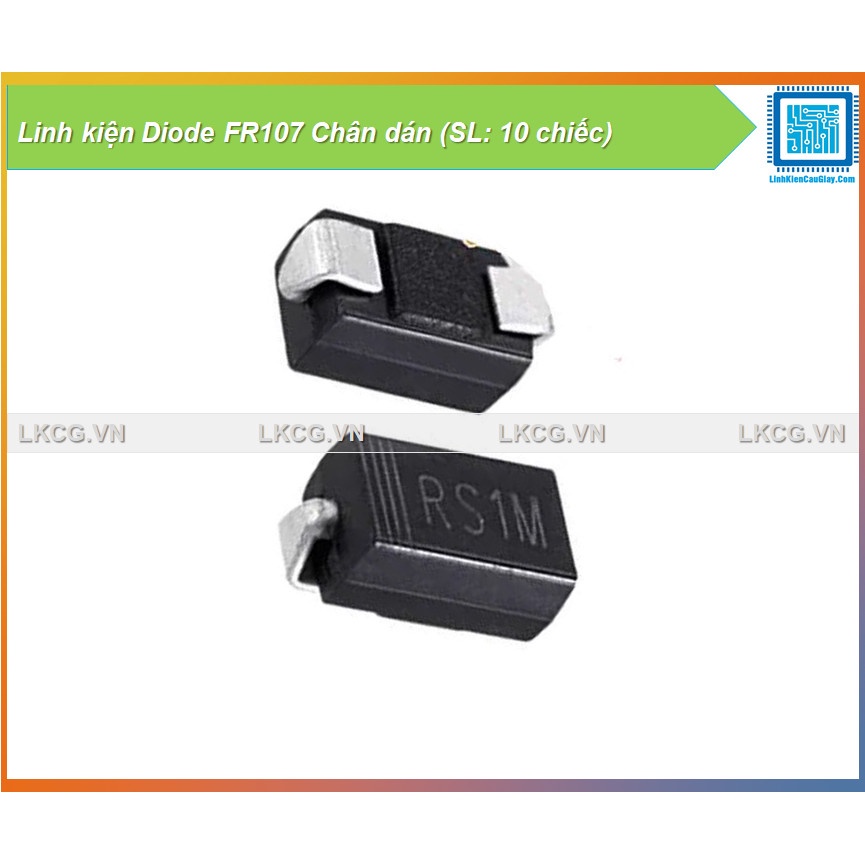 Linh kiện Diode FR107 Chân dán