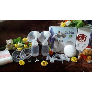 🌸 Máy hút sữa điện đôi Real Bubee Nhật Bản