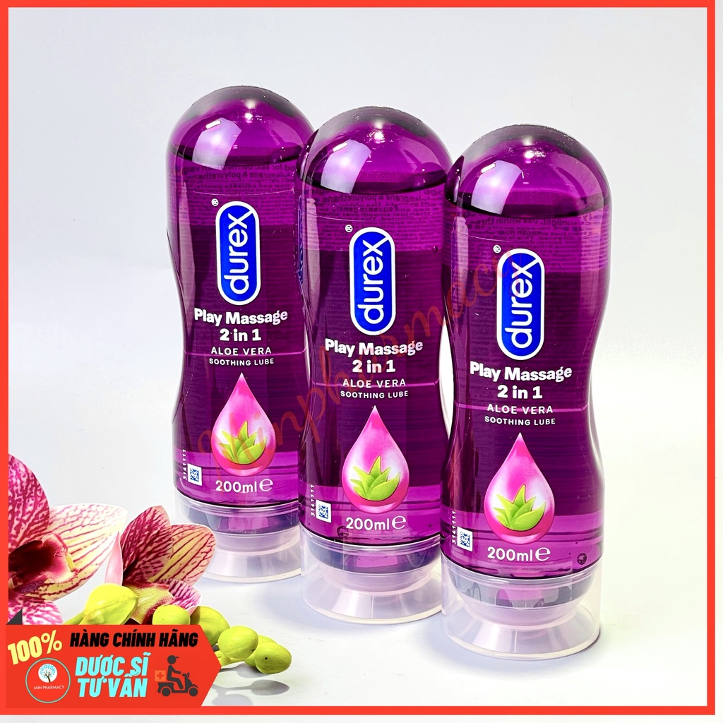 Gel bôi trơn DUREX Play Massage 2in1 Chính hãng (200ml) - Minpharmacy