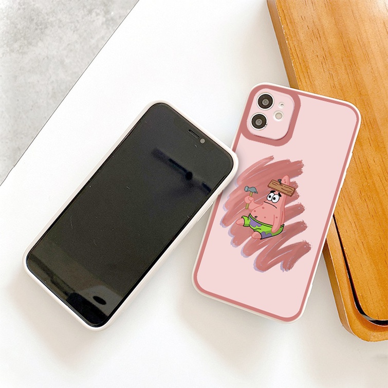 Ốp iphone - Ốp lưng iphone cạnh vuông Sao biển ngộ nghĩnh dành cho ip 6 đến 14promax - ng232