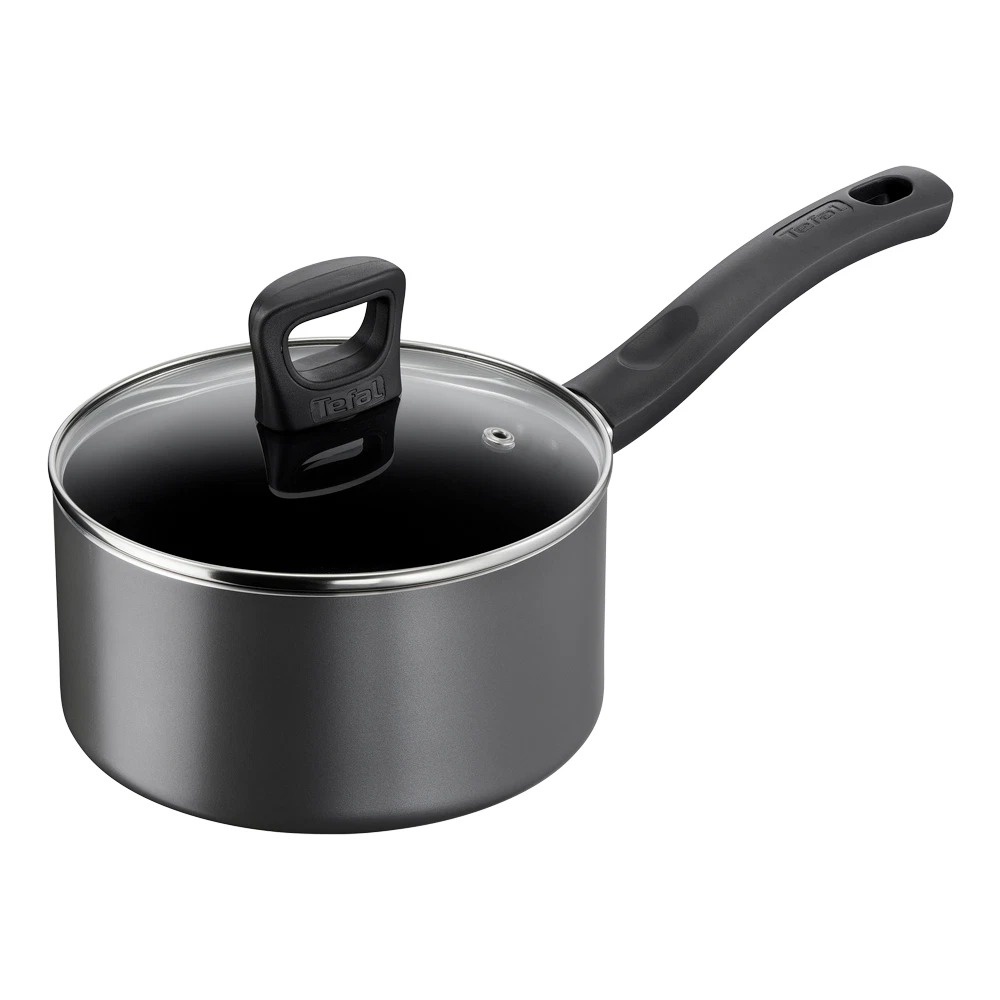 Nồi cán dài quánh nhôm 18cm đế từ có nắp Tefal Only Cook G1642395 - Hàng chính hãng