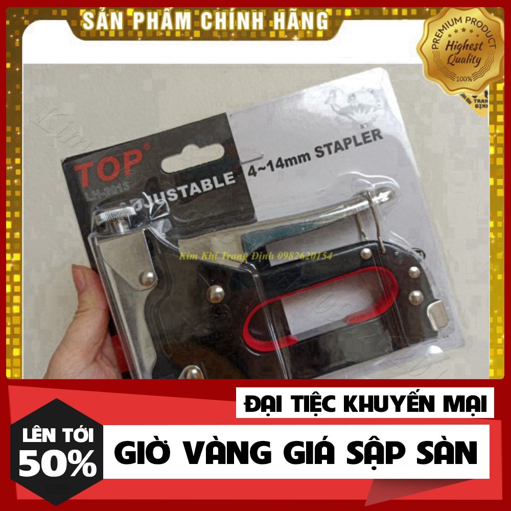 [ GIÁ TỐT NHẤT ] Súng Bắn Ghim Top Đen Đa Năng - Bắn Được Mọi Loại Ghim 4-14mm