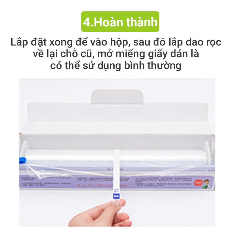 Lõi màng bọc thực phẩm PE MyJae Đài Loan 30cm x 120m bảo quản thực phẩm an toàn tiện lợi