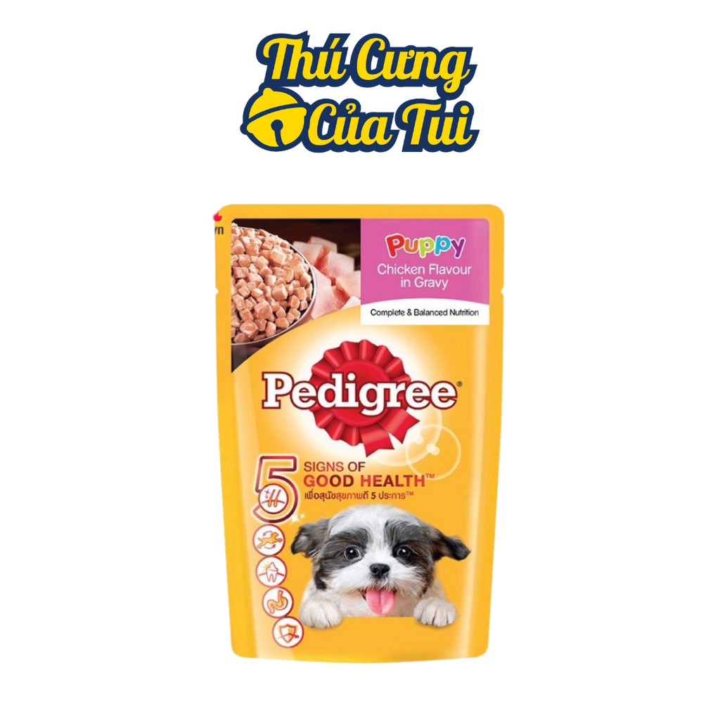 Thức Ăn Pate Mềm Cho Chó Con, Chó Lớn Pedigree Gói 130g - Thú Cưng Của Tui
