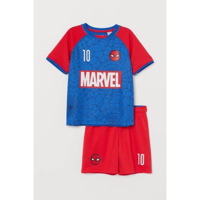 Bộ cộc thể thao spiderman H&M