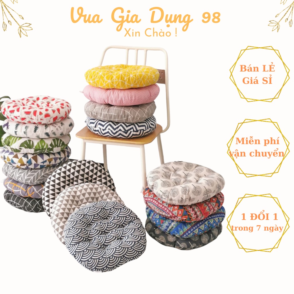 Đệm ngồi bệt, nệm lót ghế tròn
