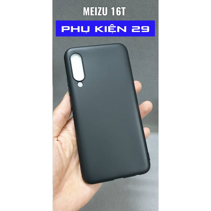 [Meizu 16T] Ốp lưng silicon dẻo đen nhám cáo cấp Henyou