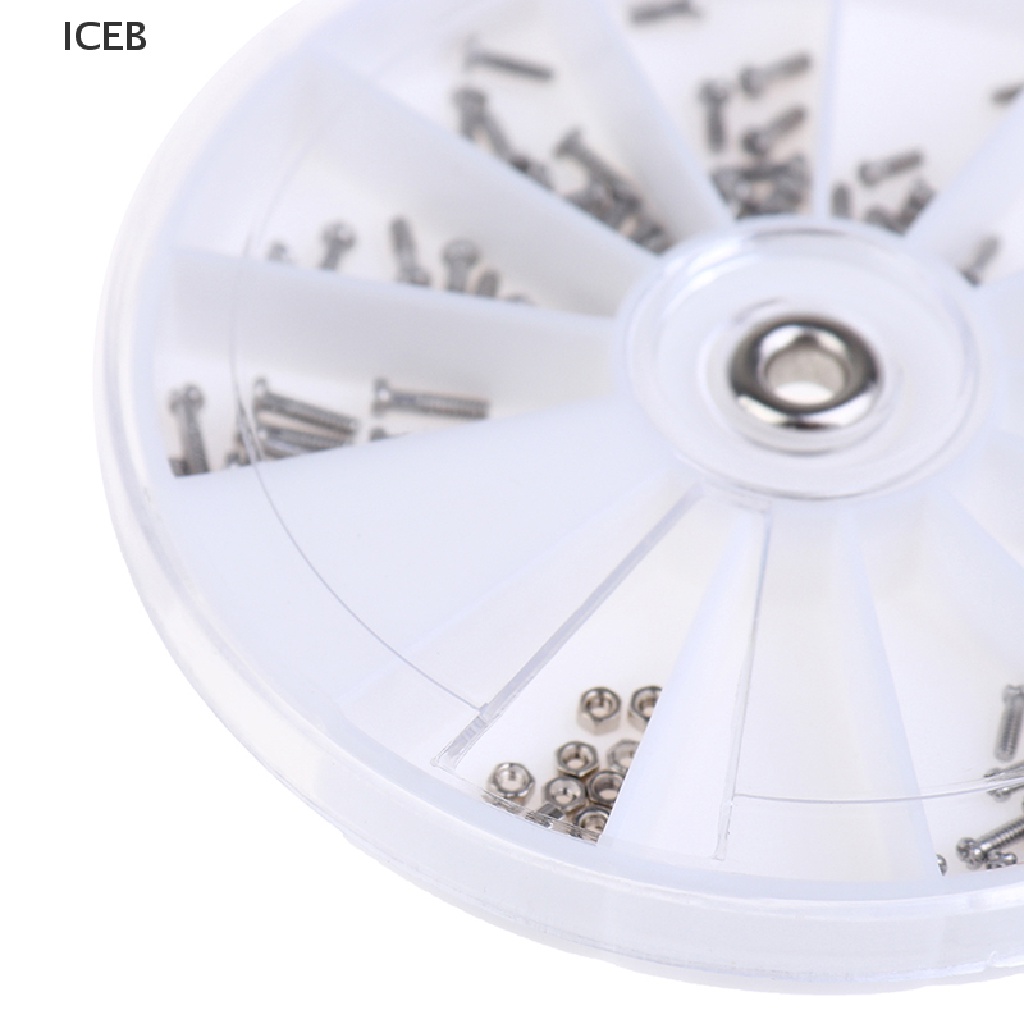Ic 120 Chiếc / Hộp Ốc Vít Mắt Kính Bằng Thép Không Gỉ Các Loại Với Tua Vít Nhỏ my