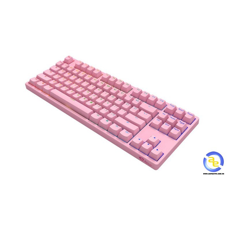 Bàn phím cơ AKKO 3087s RGB (Màu Hồng) Switch Blue/Orange/Pink