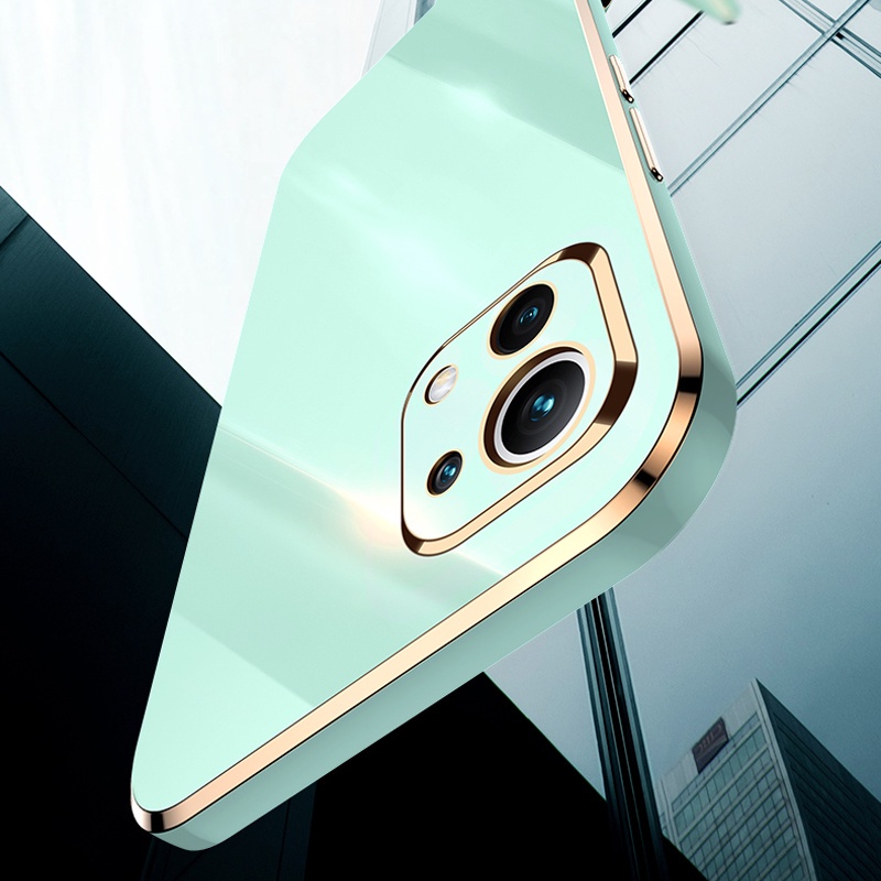 Ốp điện thoại Koosuk cho Xiaomi Mi 11 Lite 10T Pro Mi10t Mi11 Ultra hình vuông mượt mà mạ điện