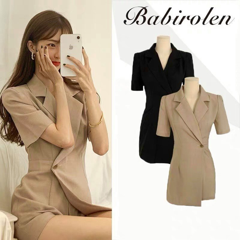 Váy liền thân cổ vest  hàng QCCC chất đẹp lịm người | BigBuy360 - bigbuy360.vn