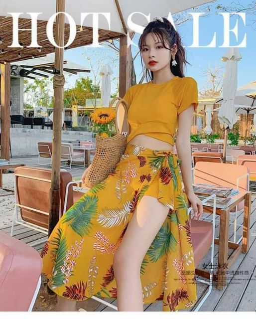 Set bikini 3 món kèm khăn choàng siêu rẻ | BigBuy360 - bigbuy360.vn
