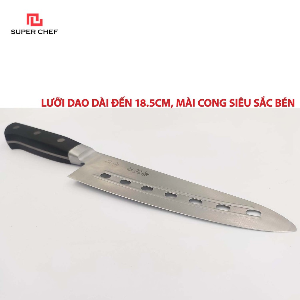 Dao Bếp Dài Đa Năng Gyuto Super Chef Siêu Sắc Bén, Lâu Cùn Siêu Bền DAO B