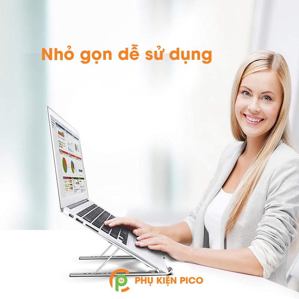 Đế tản nhiệt Laptop Macbook Ipad hợp kim nhôm chính hãng BONYRUY có thể gấp gọn