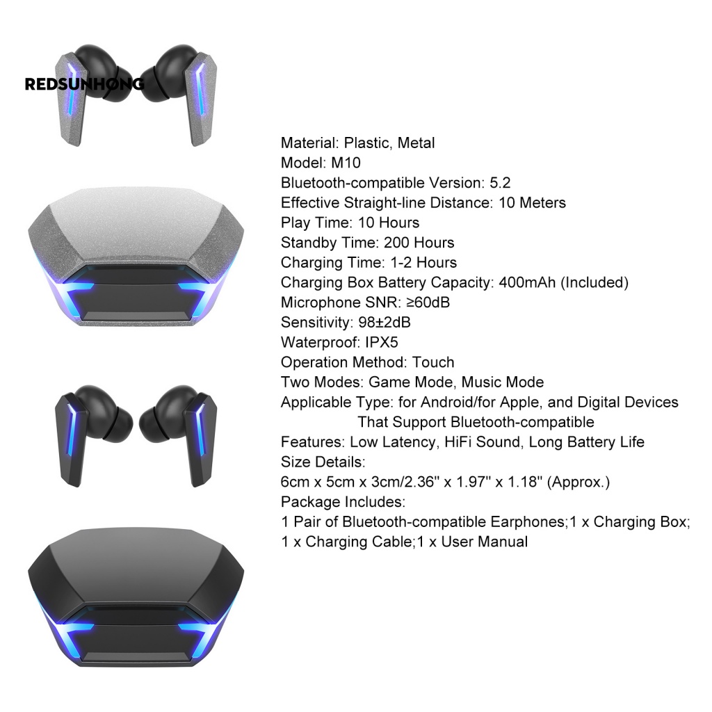 Tai Nghe Bluetooth Thông Minh RSH.z Cho Điện Thoại Màn Hình Cảm Ứng 5.2