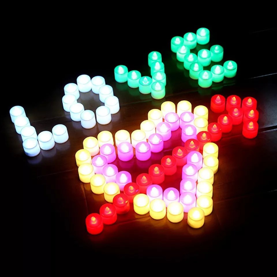 Nến điện tử nến sinh nhật LED trang trí mini nhiều màu (loại cao cấp)