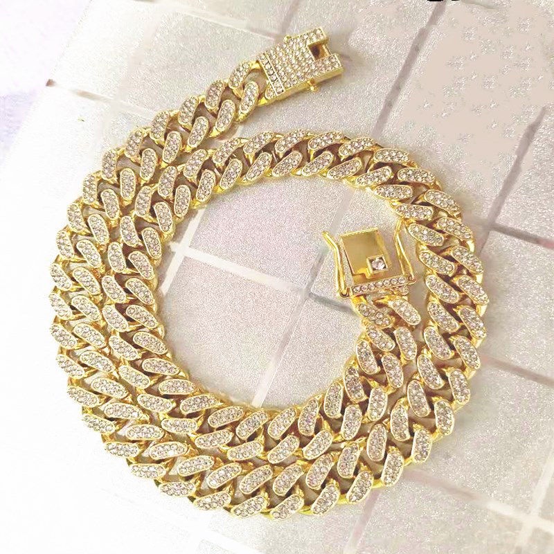 Vòng cổ Thời Trang Âu Mỹ Đính Kim Cương Toàn Diện Cho Nam &amp; Nữ