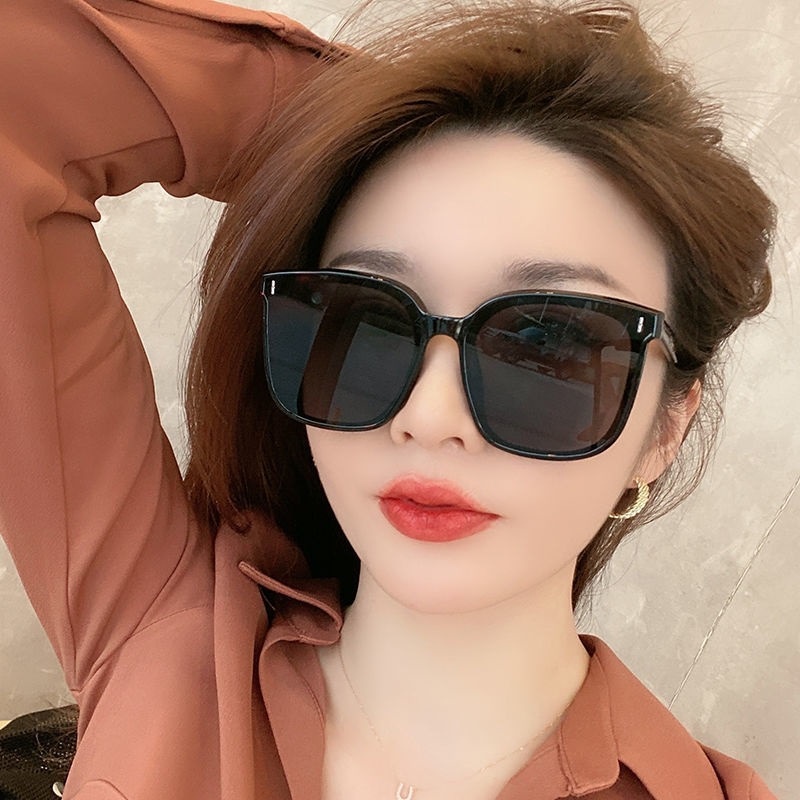 Kính Mát Gọng Vuông Nhựa Chống Tia UV400 Thời Trang Vintage Cho Nữ 2021