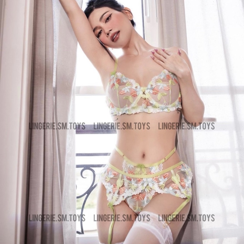 G-Floral Set - Nội Y Phối Hoa Màu Sắc Dễ Thương - Đồ Lót Gợi Cảm Cho Nữ