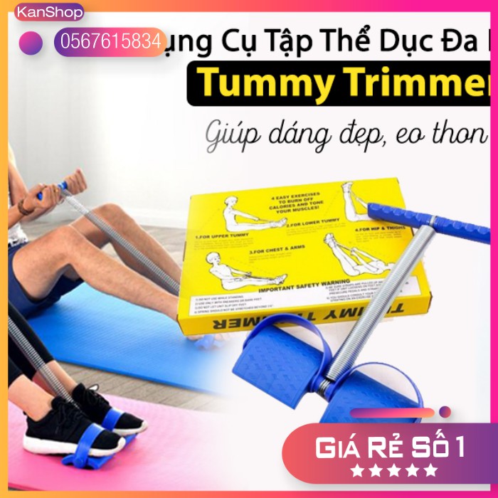 Dụng Cụ Tập Thể Dục Tại Nhà Đa Năng Dây Lò Xo Tummy Trimmer Cao Cấp - Mang lại vóc dáng chuẩn - Tập eo, vai, mông